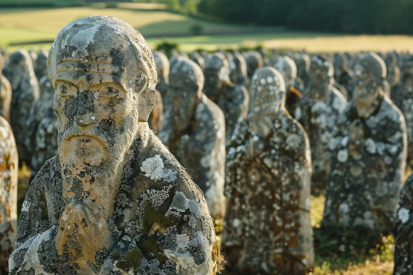 voici les secrets de la vallée des saints à Carnoët, une merveille bretonne qui éveillera votre curiosité