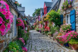 voici pontrieux, un charmant village breton, avec ses 50 lavoirs fleuris qui captivent les visiteurs