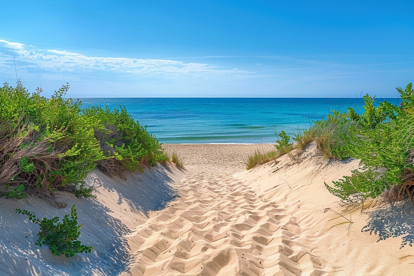 voici un paradis méconnu en France : une plage de rêve avec des dunes interminables et une mer turquoise