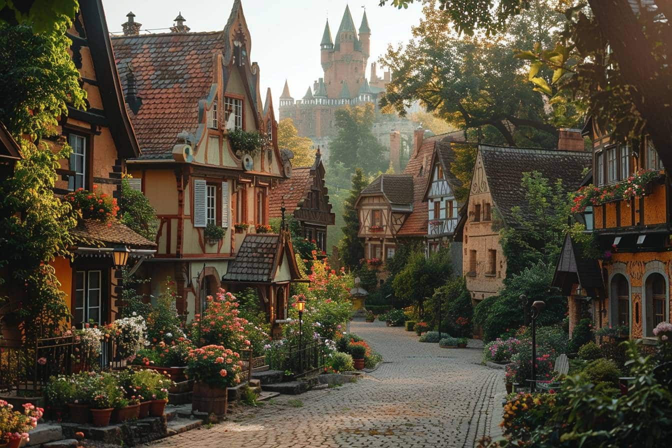 découvrez ce petit village pittoresque : 277 habitants, un château hanté et des habitats uniques pour une expérience inoubliable