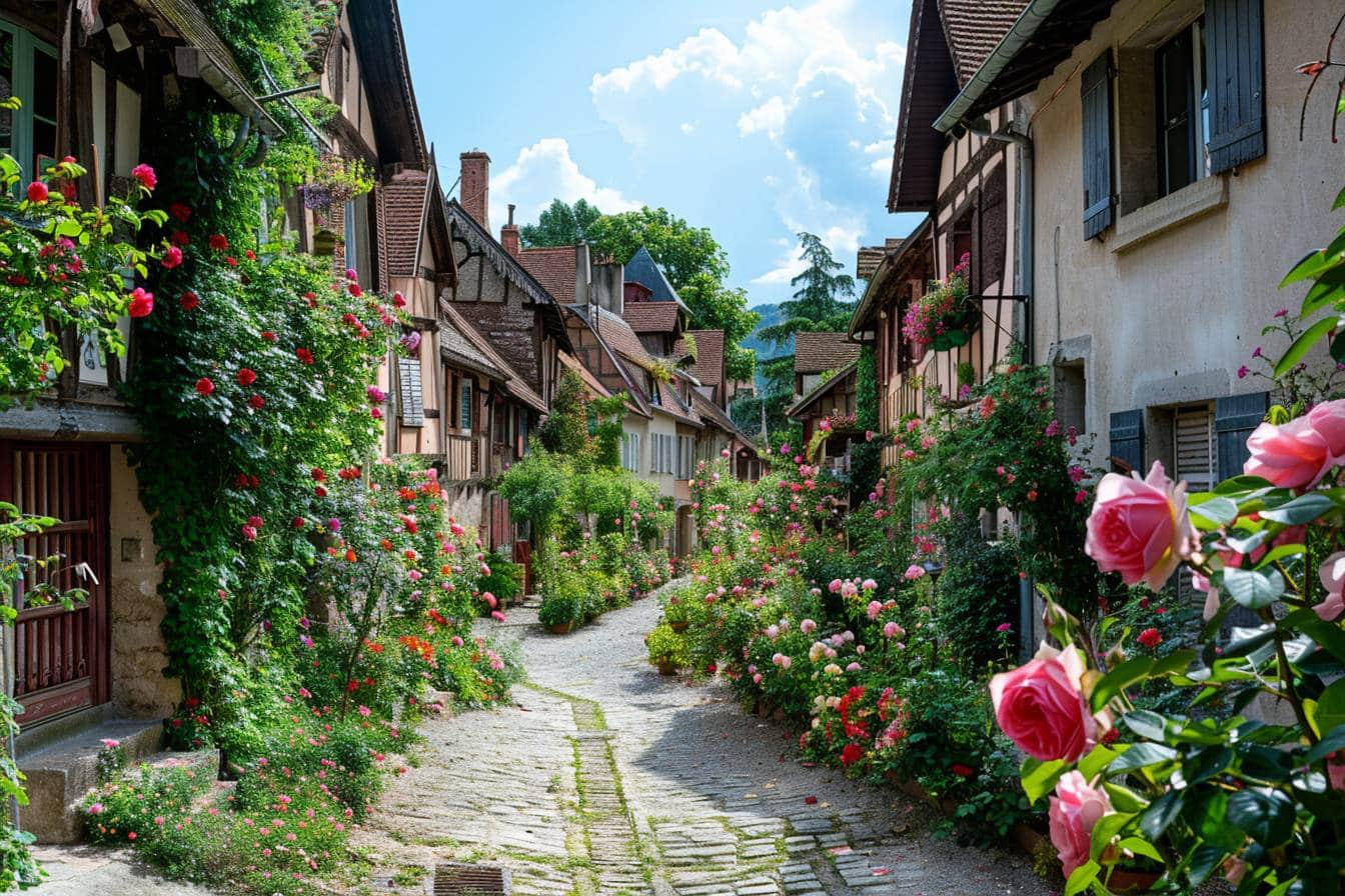 voici les secrets de yèvre-le-châtel, le village fleuri qui célèbre la rose comme aucun autre