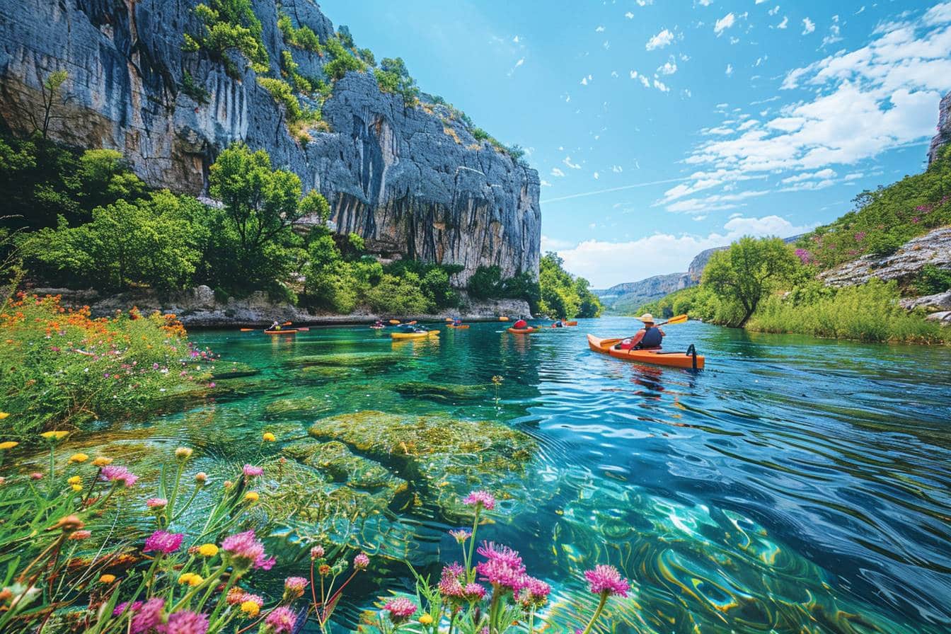 Voici les trois aventures incontournables en canoë dans la Drôme : préparez-vous à pagayer dans des décors époustouflants