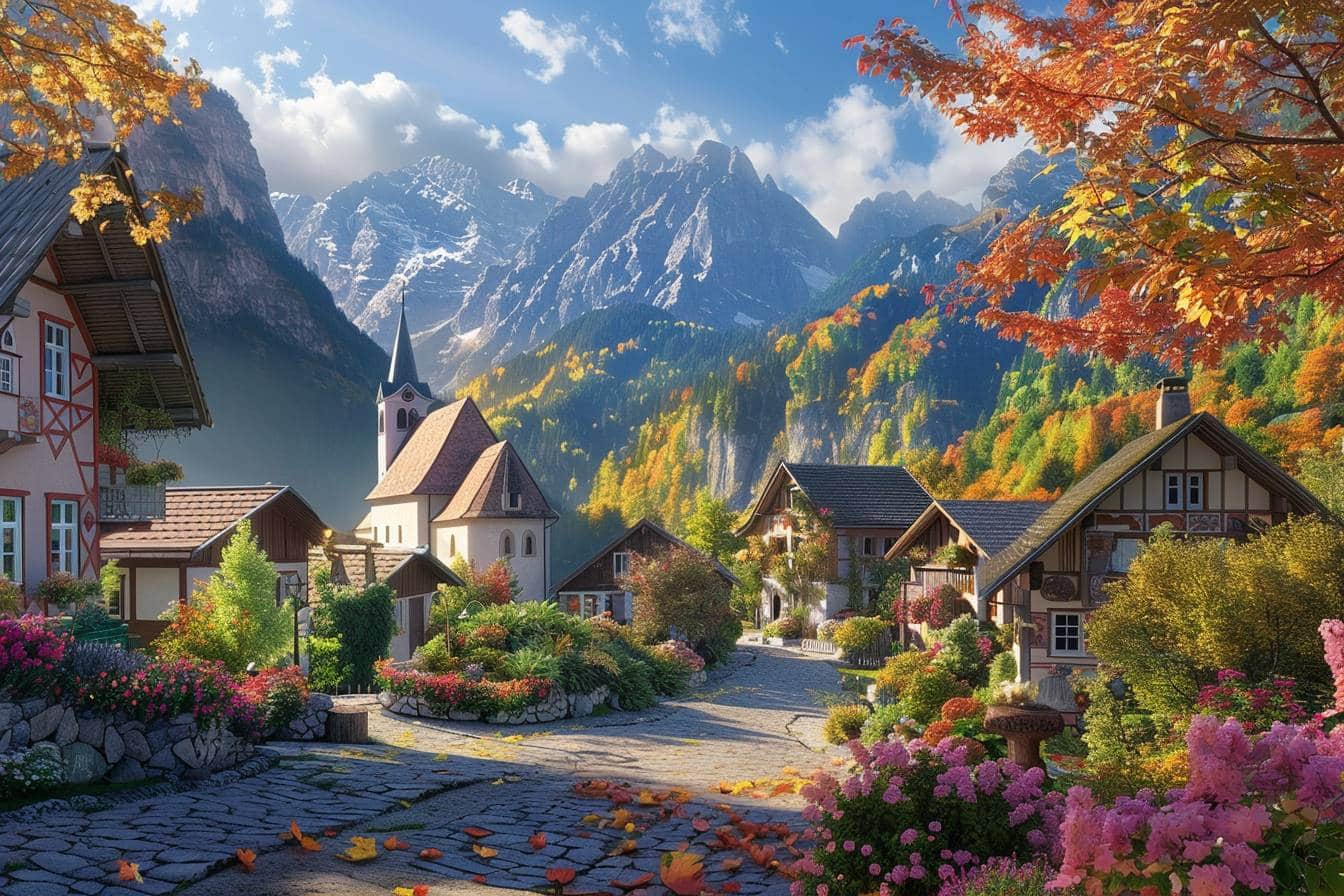 Voici un village où histoire et nature se rencontrent pour un spectacle époustouflant