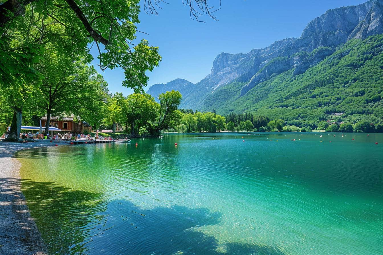 ces trésors cachés à une heure de lyon : découvrez le lac d’aiguebelette, un écrin émeraude pour vos escapades